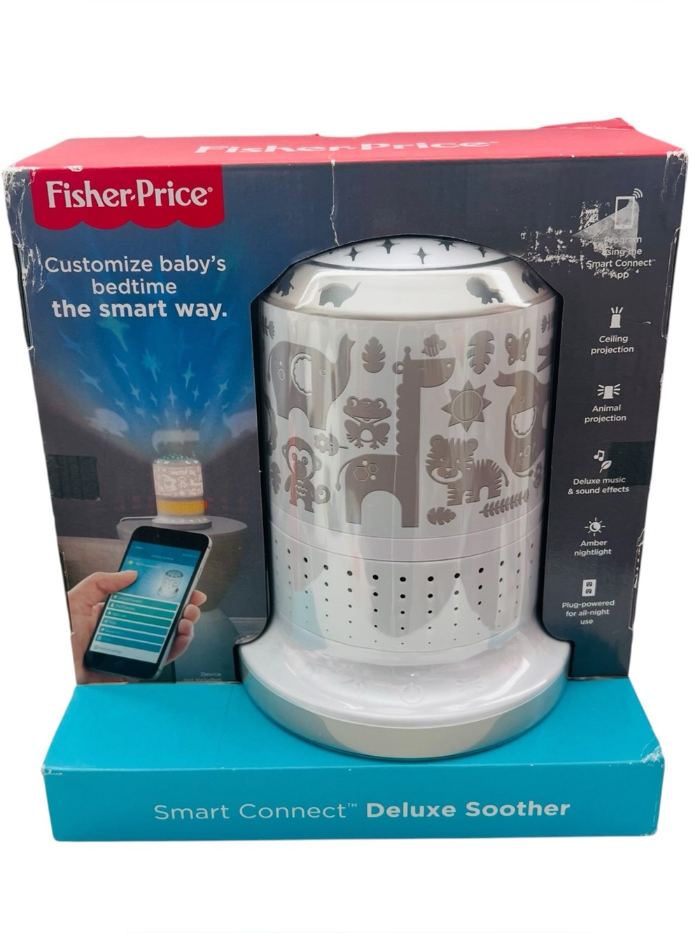 Fisher Price Smart Connect Light Projector Sound Machine Nursery Soother